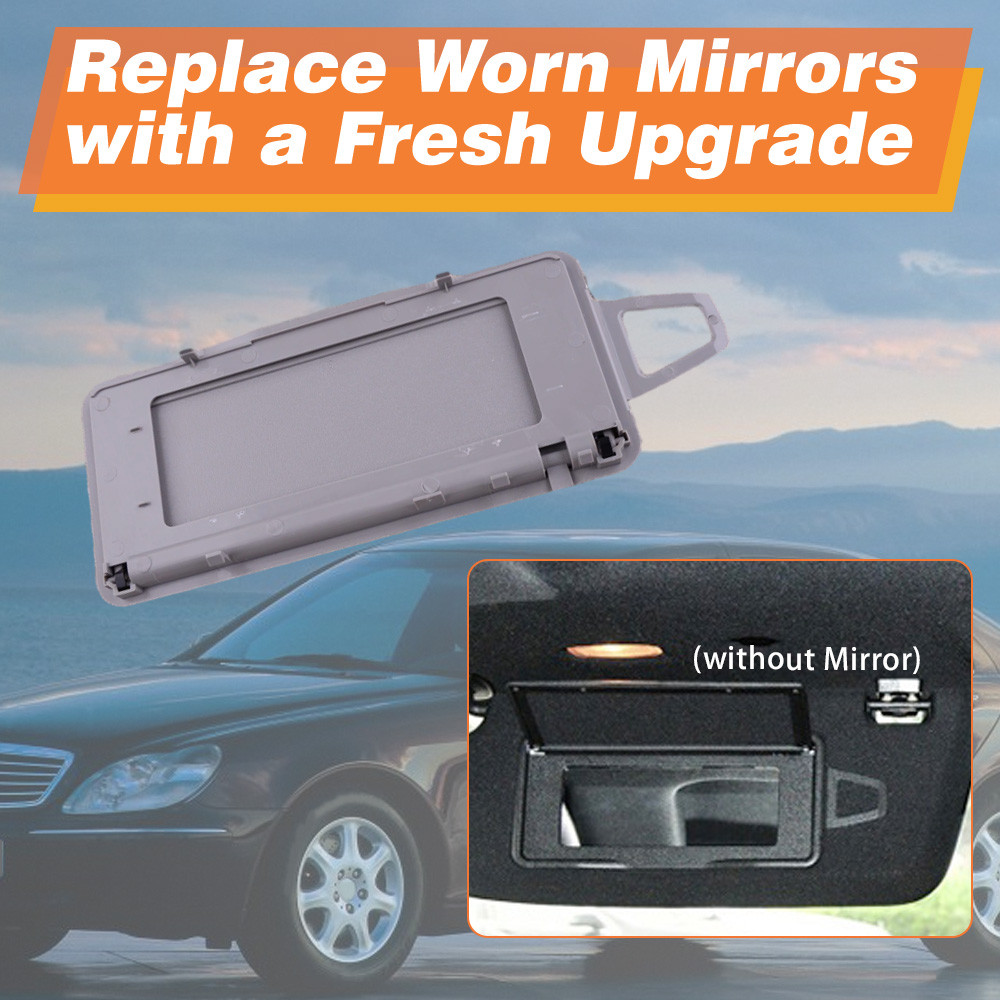CAR SUN SHADE VISOR MAKEUP COSMETIC MIRROR COVER INTERIOR ACCESSORIES FOR MERCEDES-BENZ S-CLASS W220