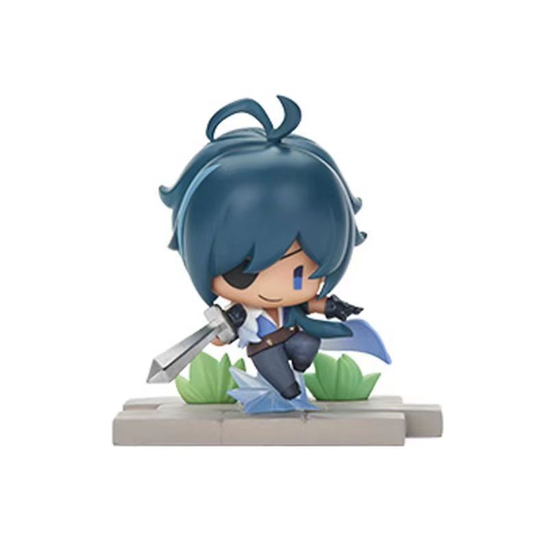 Game Genshin Impact Figure Kawaii Mondstadt Series Figurines Venti Klee Kaeya Desktop Ornament PVC