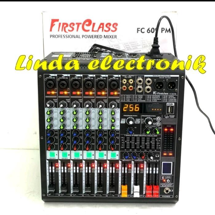 power amplifier firstclass fc609pm / fc 609 pm / fc609 pm 500 watt x 2 Pc Mixer