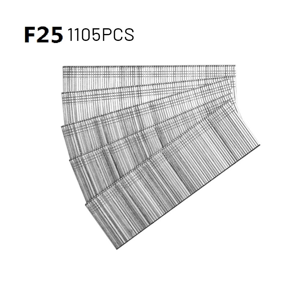 . 1105Pcs F15/F20/F25/F30 Nail Straight Brad Nails 304 Stainless -