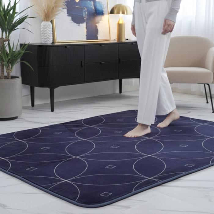 MY LOVE Karpet Premium Lapis Busa Ukuran 150x190 Karpet Anti Selip Motif Elegant