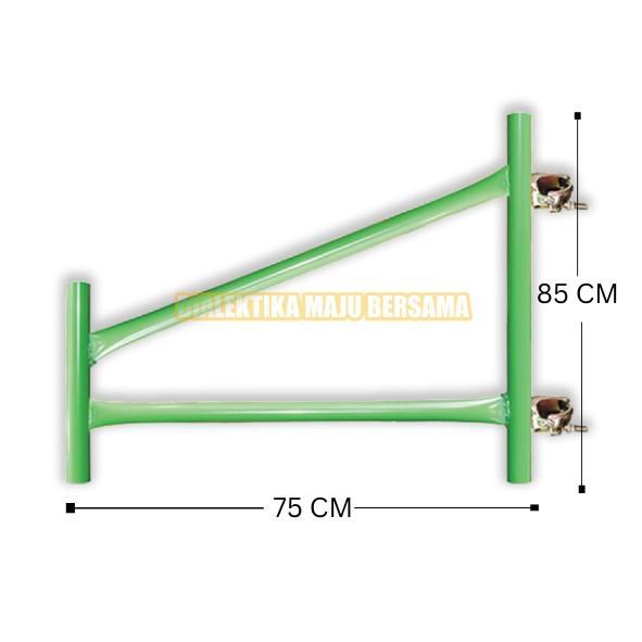 CANTILEVER SCAFFOLDING TINGGI 85 CM FRAME SYSTEM KAPOLDING STEGER ESTEGER SCAFOLDING SCAFHOLDING