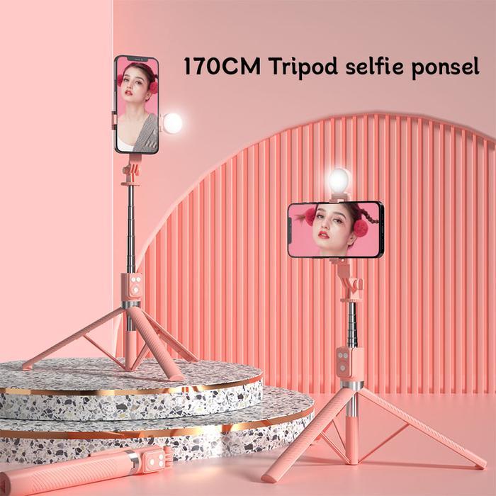 Toorea 170Cm Selfie Stick Tripod Tongsis Dengan Monopod Dengan Wireless Remote Control Bluetooth 7