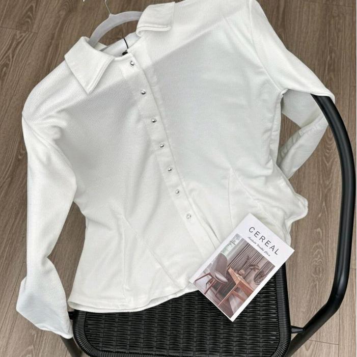 Premium Kea Blouse Knit By Elega Blouse Knit Kancing Korean Style Original