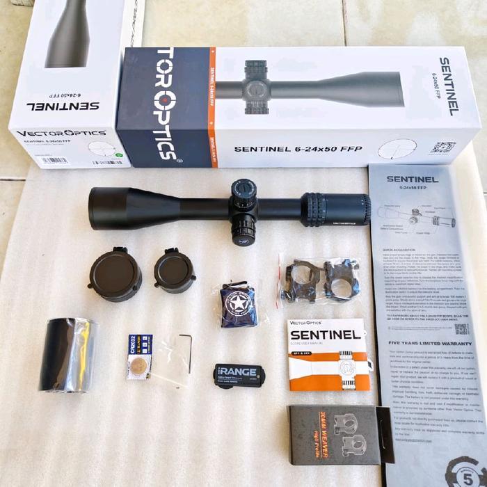 Vector Optics Sentinel 6-24x50 SFIR FFP ZT Teropong Camping SCFF-57