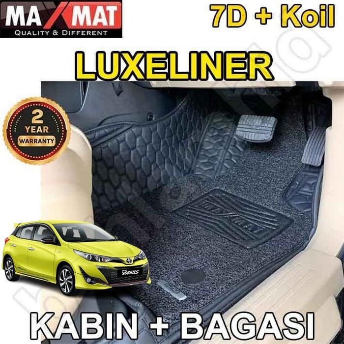 Karpet Mobil New Yaris 2018-Now Maxmat 7D + Koil 2Baris + Bagasi