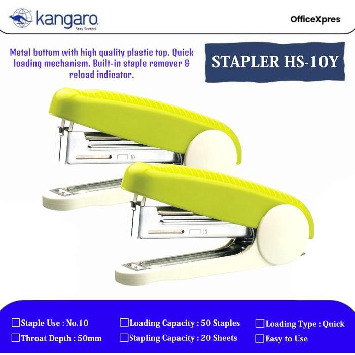 Stapler HS-10Y / Stapler Kecil No.10 / Alat Stapler HS 10 Y / Hekter Kecil / Stapler Necis No.10
