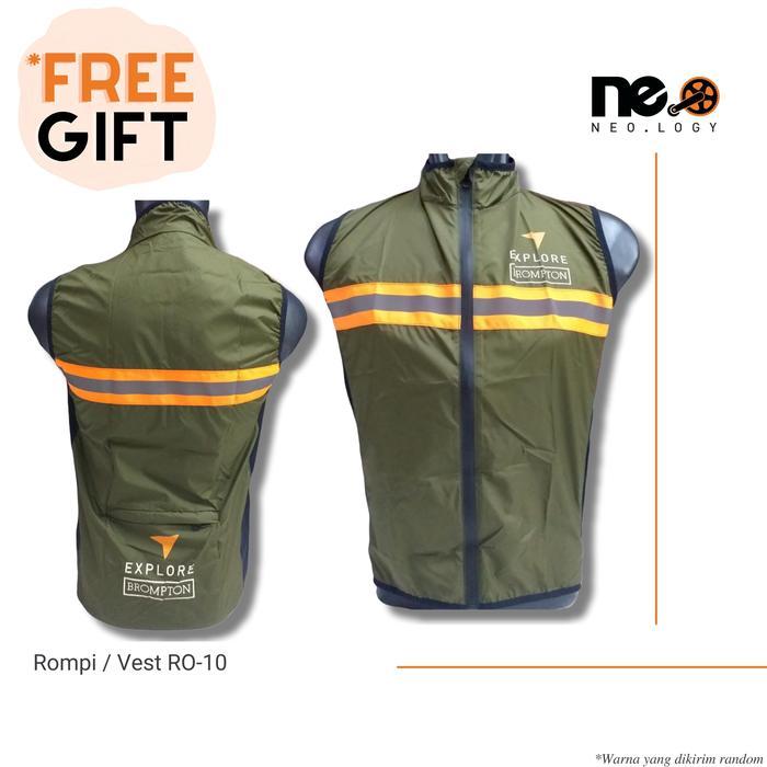 Rompi Windbreaker Vest Sepeda Lipat Pria Wanita