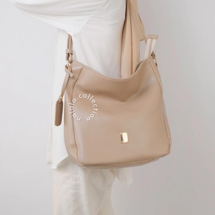 Elizabethh Store - Nalala Tas Kulit Totebag Wanita Style Cewek Korea Kekinian Kode Nayyara