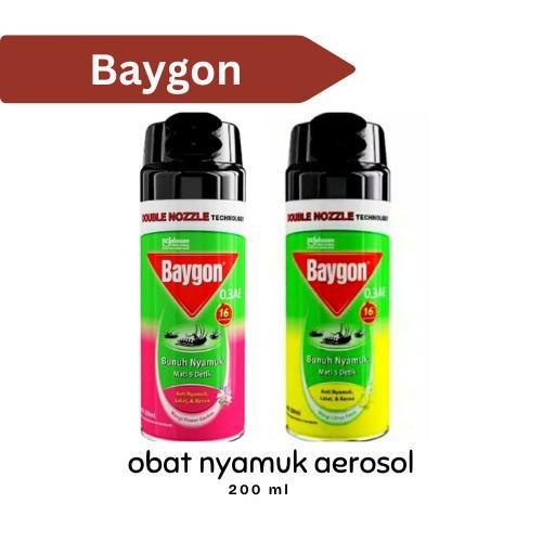 ` OBAT NYAMUK LALAT KECOA SEMPROT BAYGON 200 ML AEROSOL SPRAY