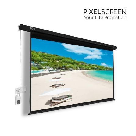 TERBARU Layar Proyektor Motorized 70'' 100'' 120'' Remote Otomatis Proyektor
