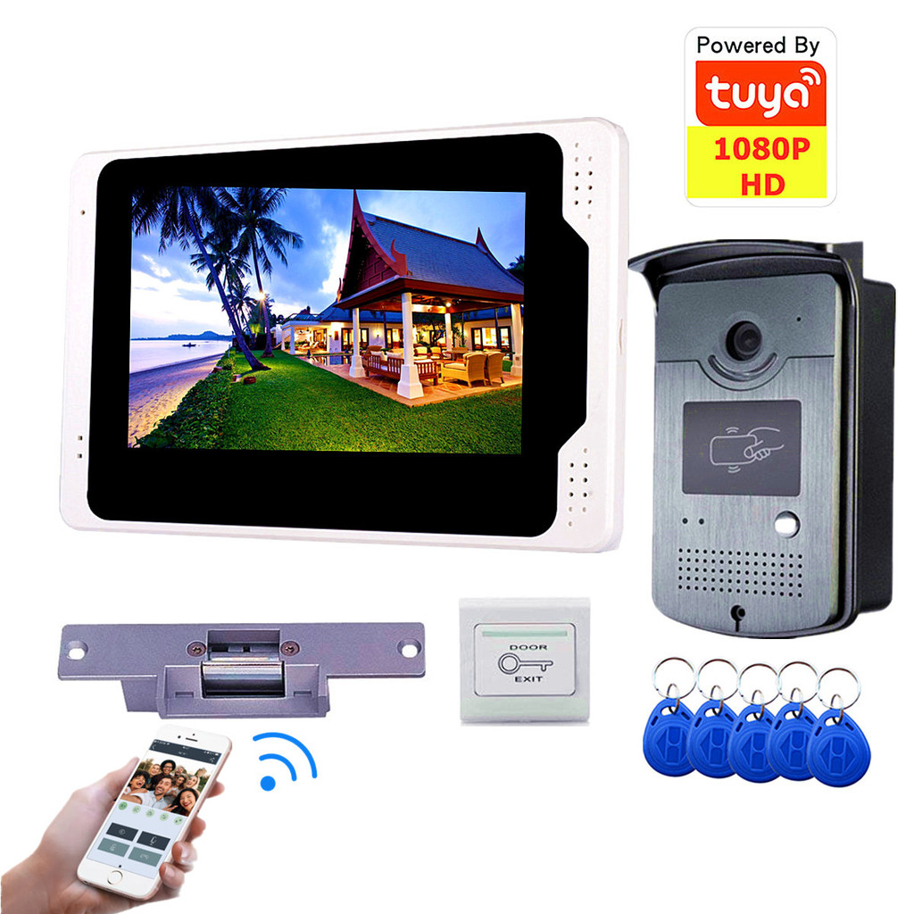 . Wifi Video Intercom System Wireless Door Bell Tuya Ip Video Door -