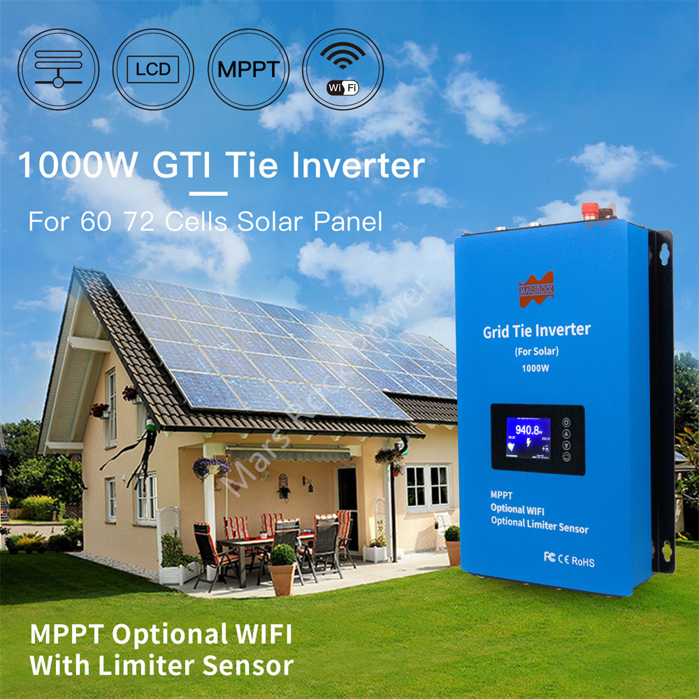 . 1000W Solar Microinverter 24V 48V On Grid Tie Limiter Sensor Wifi -