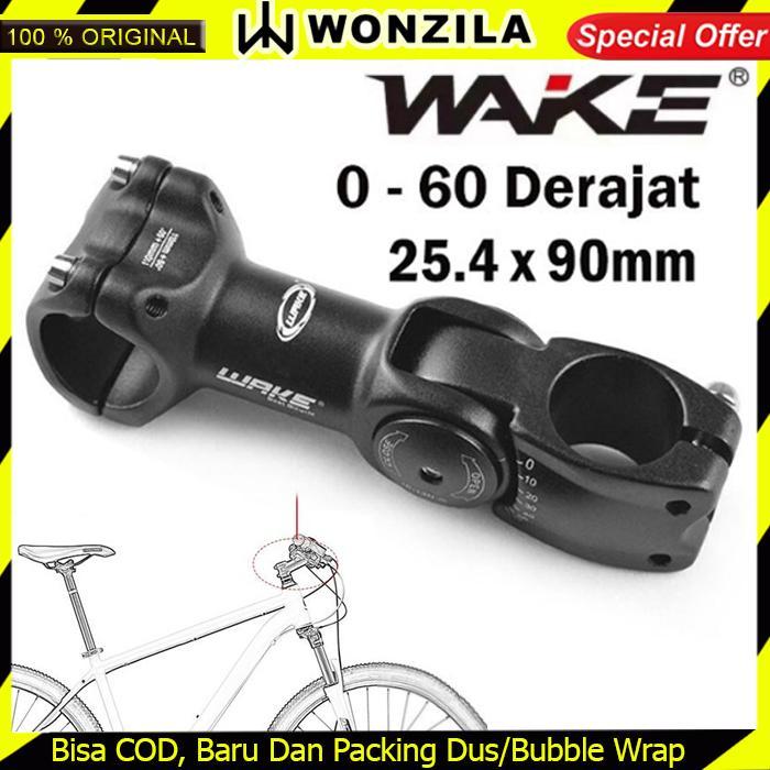 Wake Stem Standar 25.4 X 90Mm 0 - 60 Derajat Adjustable Fixie Federal