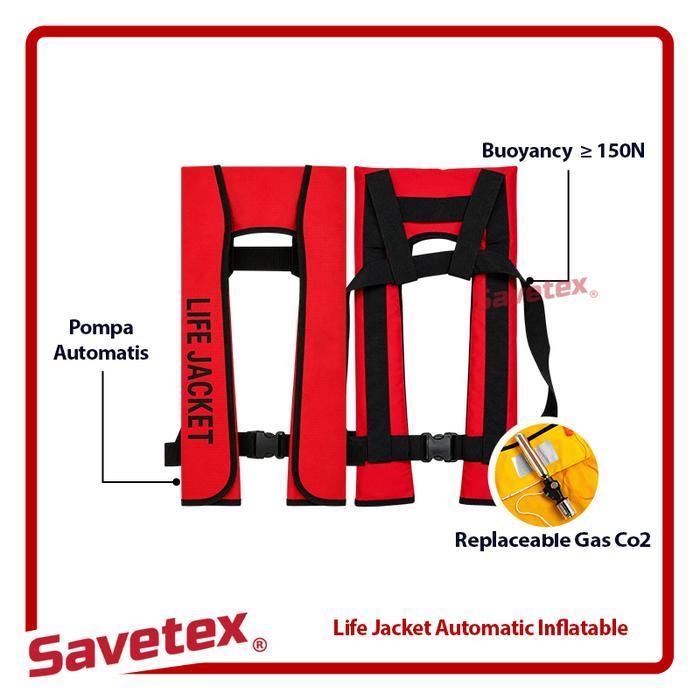 Automatic Inflatable Life Jacket / Jaket Pelampung Tiup Otomatis / Jaket Snorkling