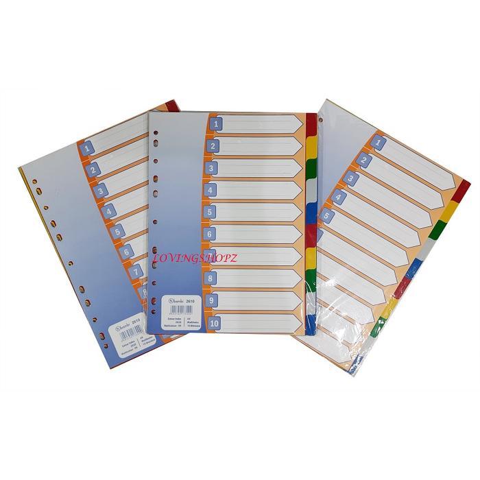 ` Pembatas Binder ukuran A4 Bambi,Tab Divider Bambi 2510