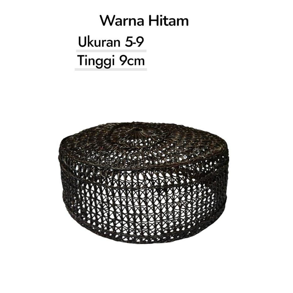 Peci Rotan Kalimantan/Peci Akar Jangang/Peci Rotan Termurah Haji Muslim Songkok Kopiah Dewasa Nyaman