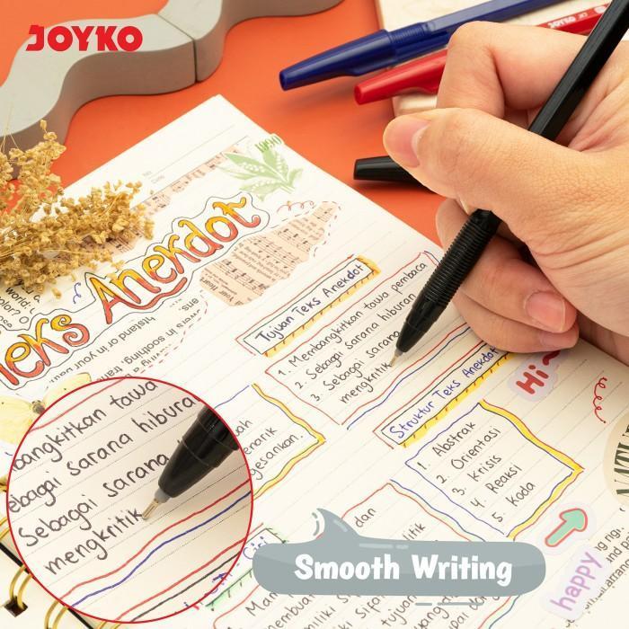 JOYKO BALL PEN PULPEN 1 PACK JK-7 0.5MM ISI 12 PCS