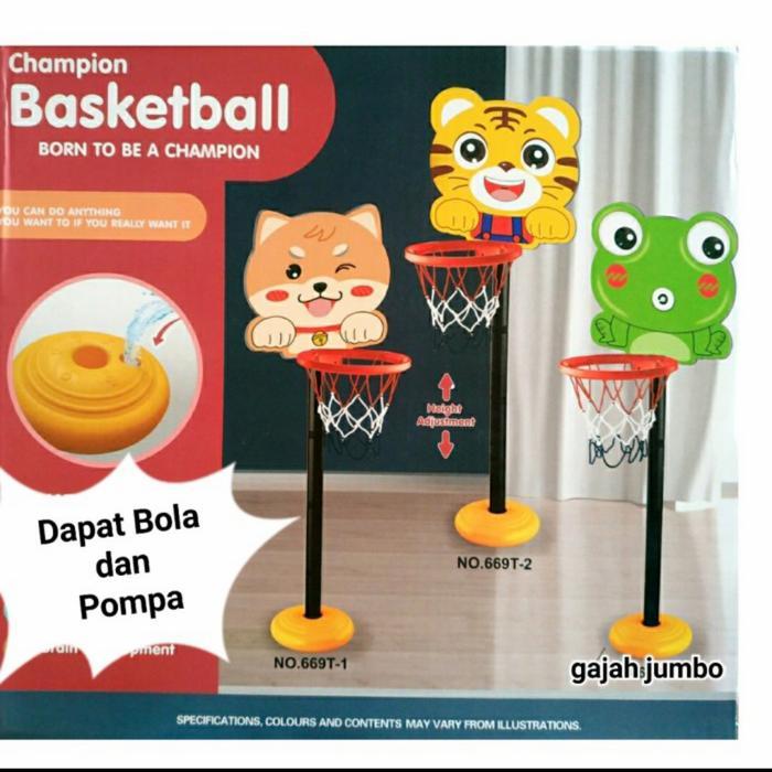 mainan ring basket anak ring basket tiang karakter