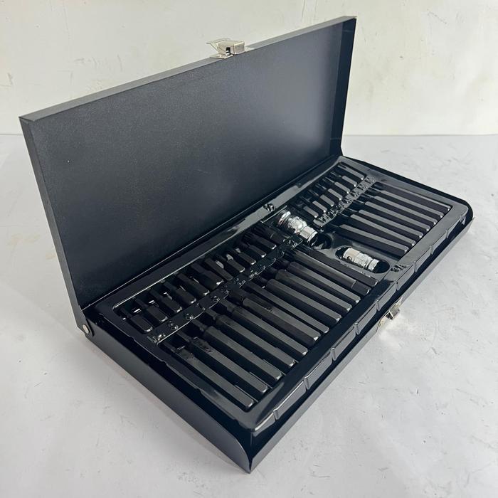 MATA OBENG KETOK DAN IMPACT SET LENGKAP APR MATA KUNCI L BINTANG 10MM BIT STAR HEX SPLINE SET 40PCS