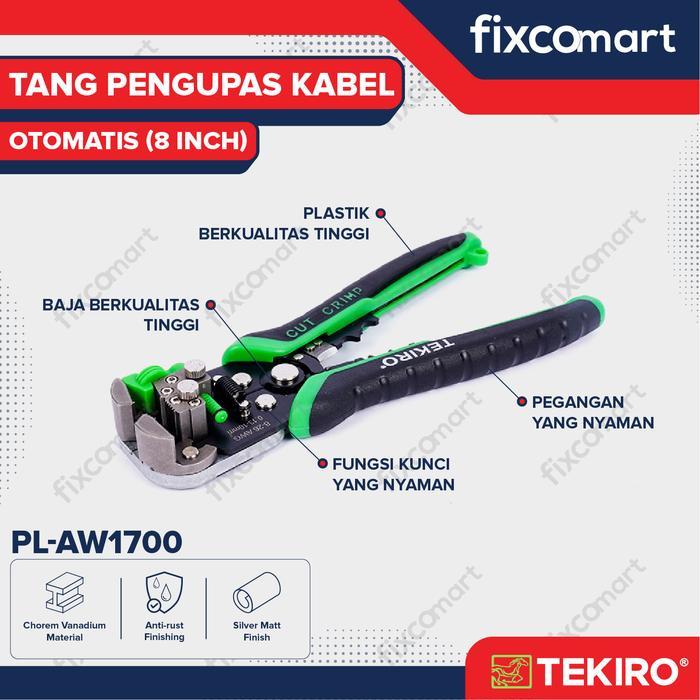 TEKIRO TANG PENGUPAS KABEL OTOMATIS / TEKIRO AUTOMATIC WIRE STRIPPER / TANG KUPAS KABEL