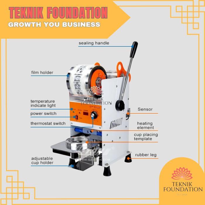MESIN CUP SEALER SEMI OTOMATIS ET B9 PRODUKSI SEGEL KEMASAN