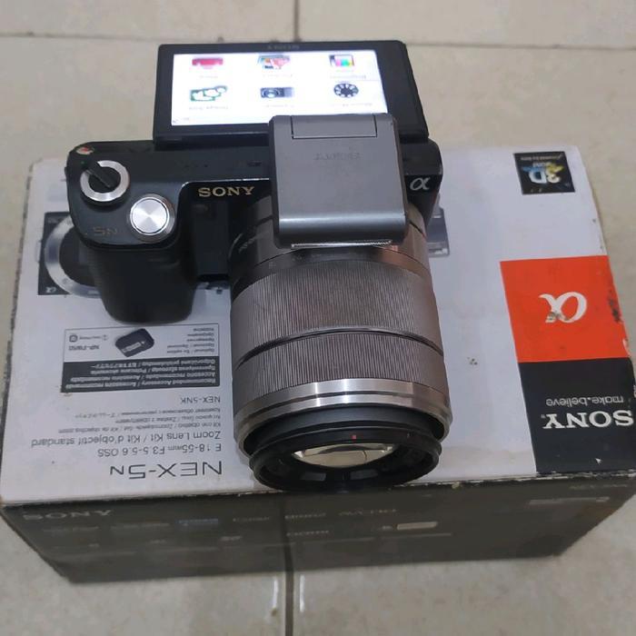 Kamera Sony Nex 5N komplit dus mirrorless termurah sudah layar sentuh