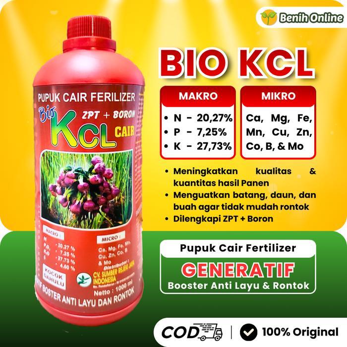 PUPUK CAIR FERTILIZER BIO KCL 1liter pupuk buah pupuk daun lengkap