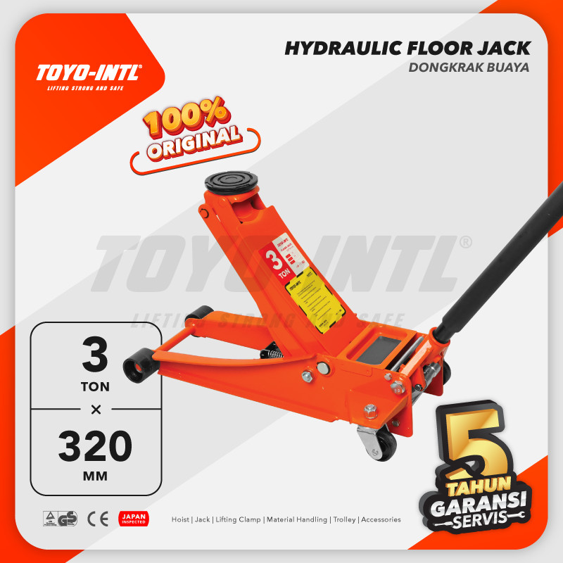 TOYO-INTL Hydraulic Floor Jack 3 Ton