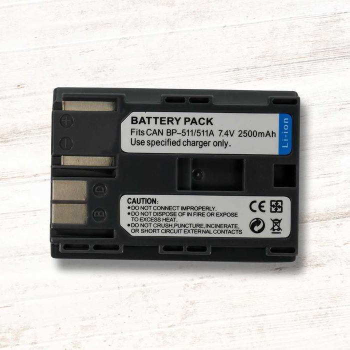 Battery For Canon Bp-508 Bp-511 Bp-511A Bp-512 Bp-514 2000Mah