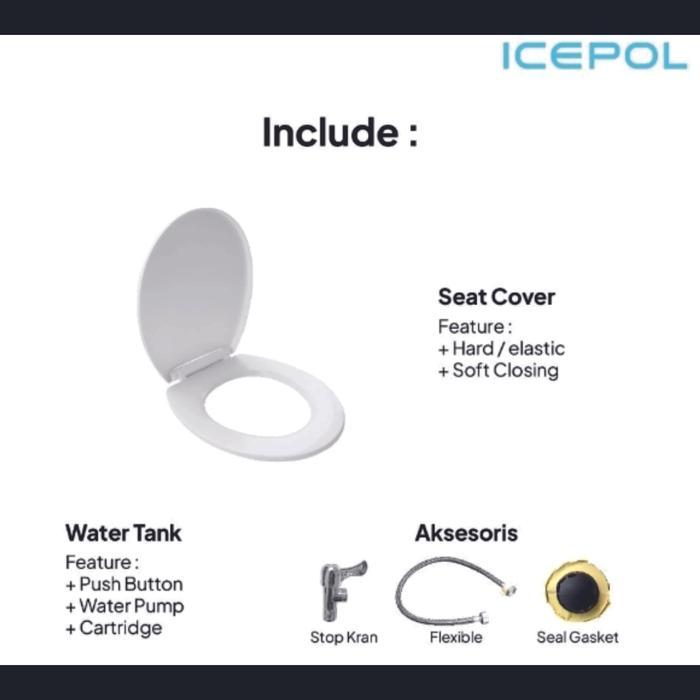 CLOSET / KLOSET / TOILET DUDUK MONOBLOK TOTO / OULU / KIA / ICEPOL / VOLK (AREA BANDUNG)