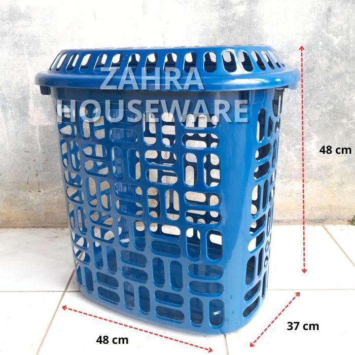 Keranjang Baju Kotor Plastik Dengan Tutup Keranjang SUMMER TABITHA Keranjang Basket Kotak