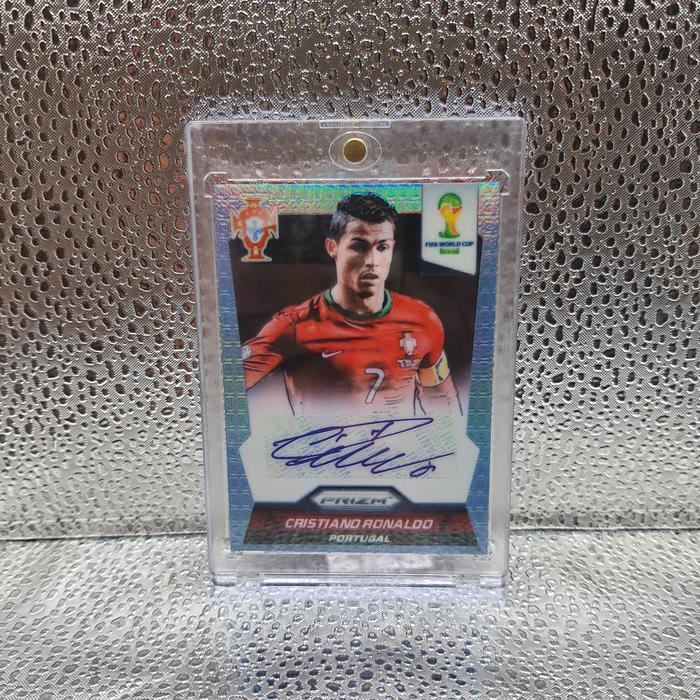 282. Kartu Bola - Custom Card 2014 Panini Prizm World Cup Signatures #SCR Cristiano Ronaldo