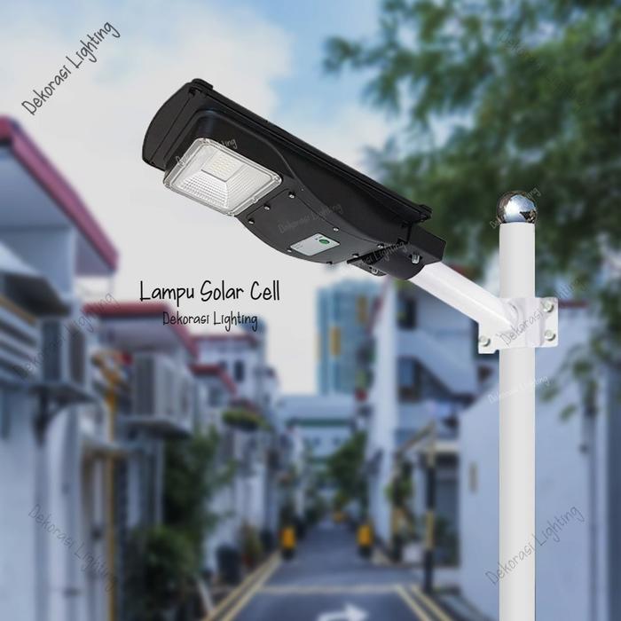 Lampu Taman Solar Cell Led 20w Tiang Pagar Dinding Waterproof ip67
