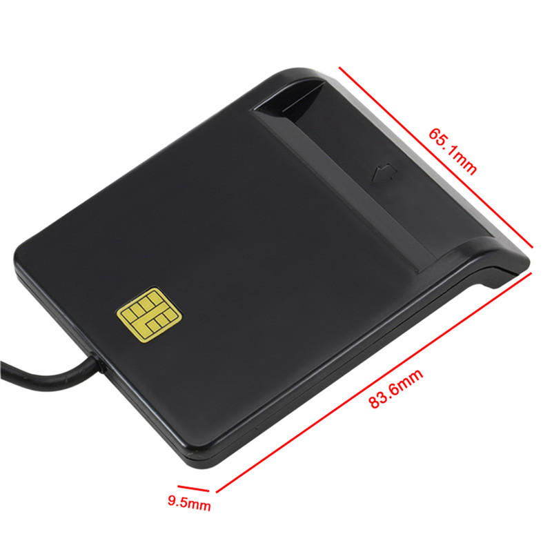 5X Universal Portable Smart Card Reader For Bank Card Card ID CAC DNIE ATM IC SIM Card Reader For