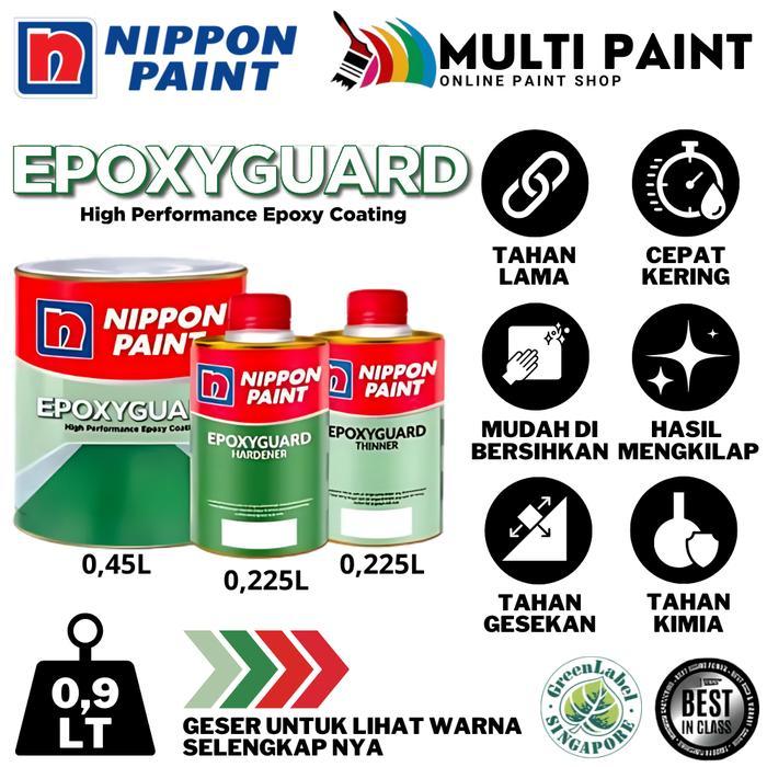 NIPPON PAINT CAT LANTAI EPOXYGUARD 0,9 LITER CAT KERAMIK EPOXY GUARD NIPPON FLOOR COATING GUARD 0,9L