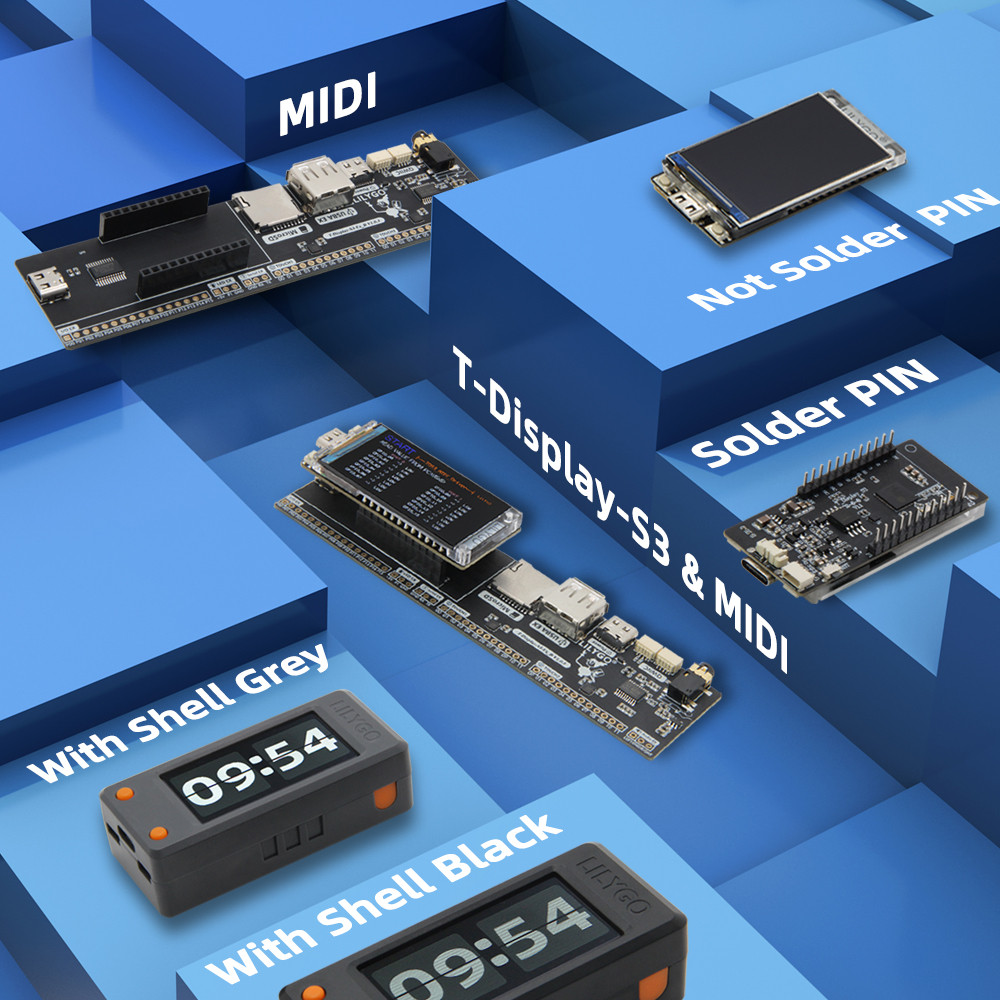 . Lilygo T-Display-S3-Long 3.4-Inch Touch Display Esp32-S3 Development -
