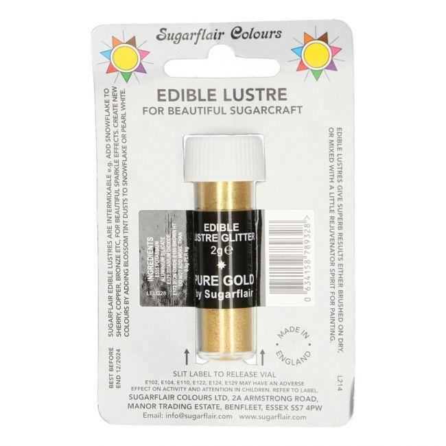 Sugarflair Edible Lustre Dust - Pure Gold