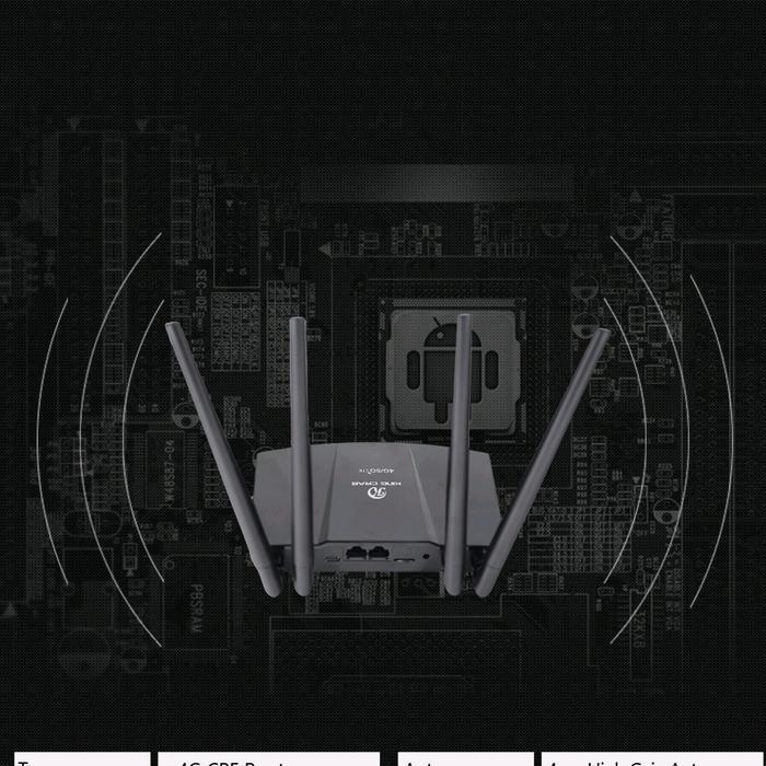 MODEM ROUTER GSM 4G LTE AX-B525 SUPPORT ALL OPERATOR 4 ANTENA / AX B525