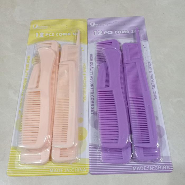 Sisir Rambut Set Isi 12 Pcs / Sisir Rambut Lengkap