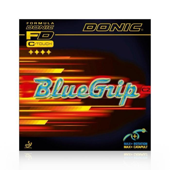 Donic Karet Pingpong Tenis Meja Bluegrip C2 Hitam - Teknologi Full Tension Sponge & Sticky Top Sheet