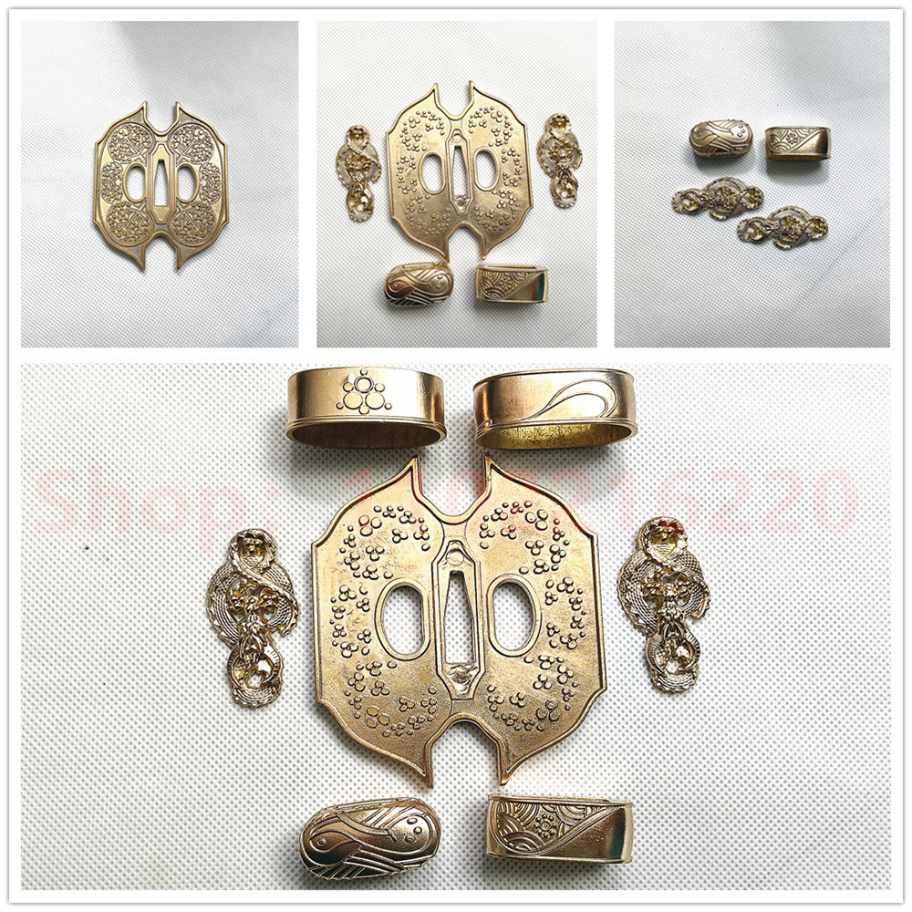 Exquisite Tsuba Handguard Guard Fuchi Kashira Menuki Koiguchi Koijiri For Japanese Japan Samurai