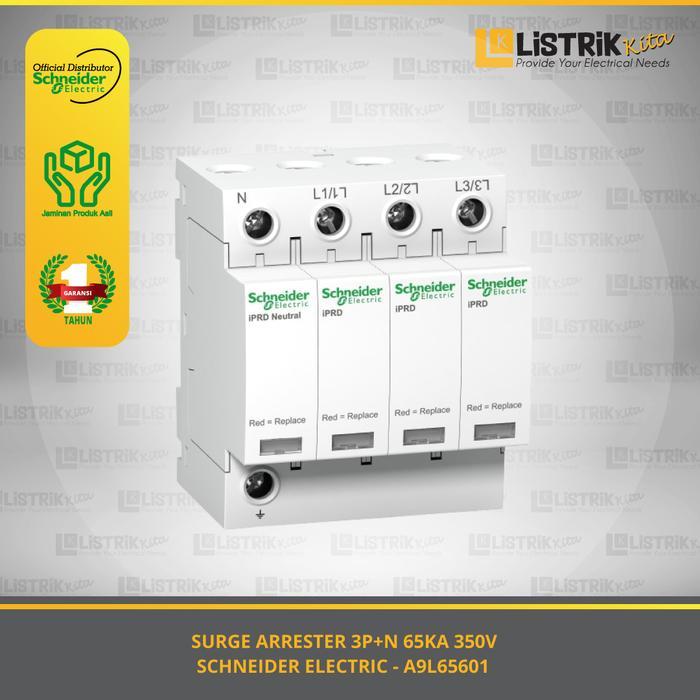 ` SURGE ARRESTER SCHNEIDER ELECTRIC IPRD 65R WITH REMOTE TRAN 3P+N 65KA 350V - A9L65601