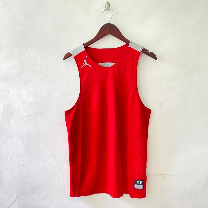 Singlet Pria Nike Reversaible Dry Fit Red Original Authentic