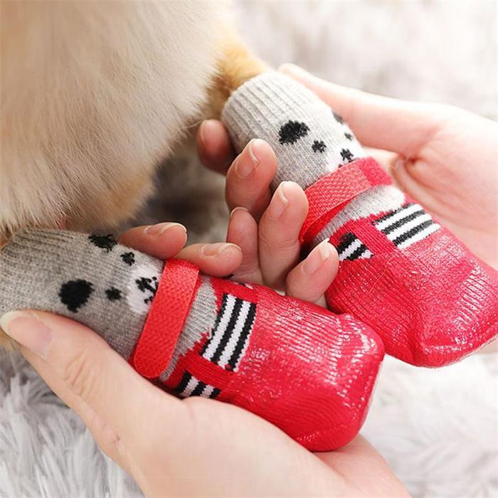 Pet Waterproof Socks Dog Cat Kaos Kaki Boots Sepatu Anjing
