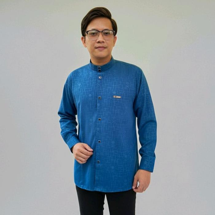 Bin Majid Kemko Sultan Elegant Embos Wollpeach Motif Kurma Koko Premium Baju