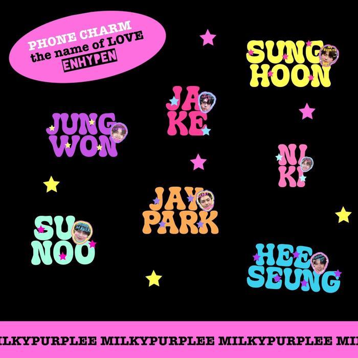 Nyimas_Case Phone Charm Enhypen Enha : The Name Of Loove Strap Hp