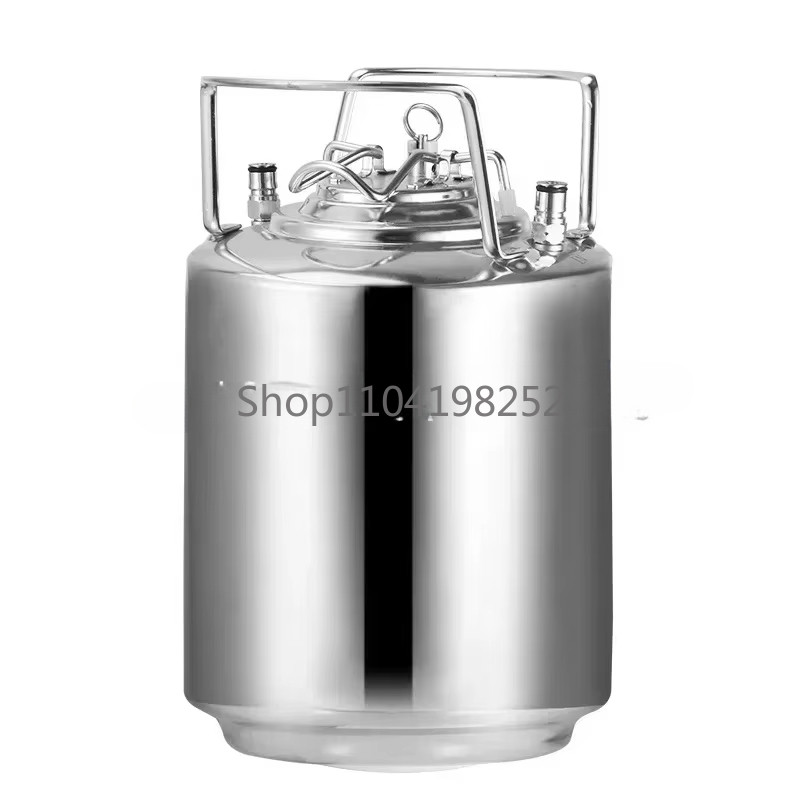 10L Cornelius Keg Kit,Stainless Steel Brewery Beer Keg Barrel Beverage Container With Beer Tap,Co2
