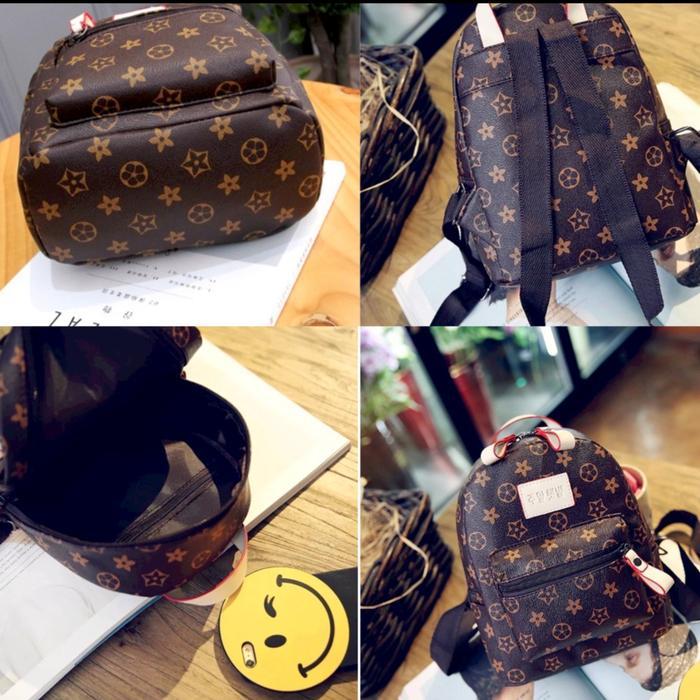 Tas Ransel Wanita Mini Import Kulit Pu High Quality / Tas Wanita Motif