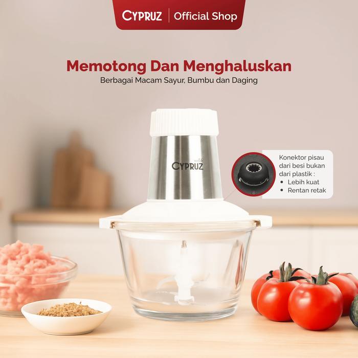 Cypruz Meat Grinder Blender Food Chopper Penggiling Daging Multifungsi